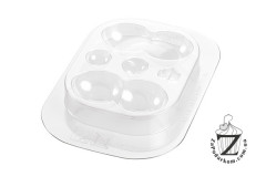 Silikomart KIT BUNNY набор пластиковых форм для объемного шоколадного кролика 140х150х256 мм