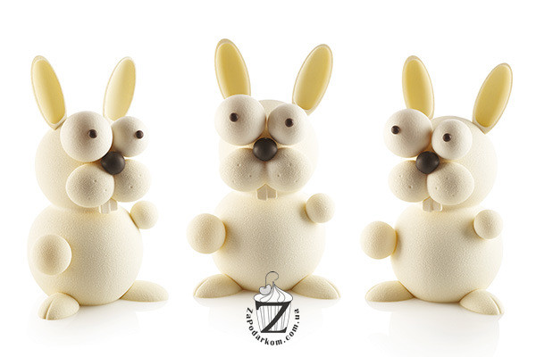 Silikomart KIT BUNNY набор пластиковых форм для объемного шоколадного кролика 140х150х256 мм