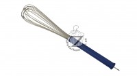 Martellato TFRU45 венчик металлический 45 см с синей нескользящей ручкой