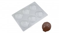 Martellato 90-12876 форма для шоколада Ракушка 65х70х20 мм (6 ячеек)