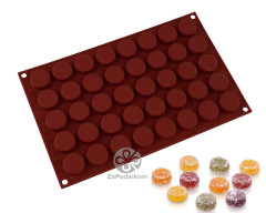 Silikomart SF180 PASTILLE силиконовая форма на 40 ячеек, 27х11 мм