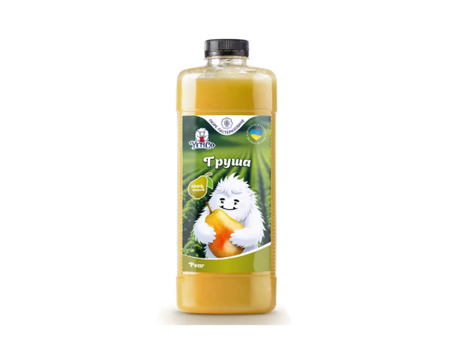 YetiCo (Украина) Груша пюре пастеризованное 10% сахара, 500 г