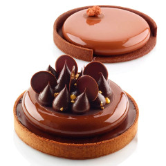 Silikomart KIT TARTE RING D150 набор силиконовая форма и кольца для 2 тартов