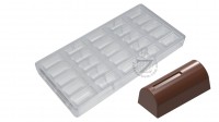 CW1617 Поликарбонатная форма для шоколада Бюш 39 х 18 х 15 мм