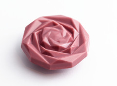 CF0246 Поликарбонатная форма для шоколада Роза (Caraque Rose) 45 х 7,5 мм