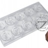 CF0246 Поликарбонатная форма для шоколада Роза (Caraque Rose) 45 х 7,5 мм