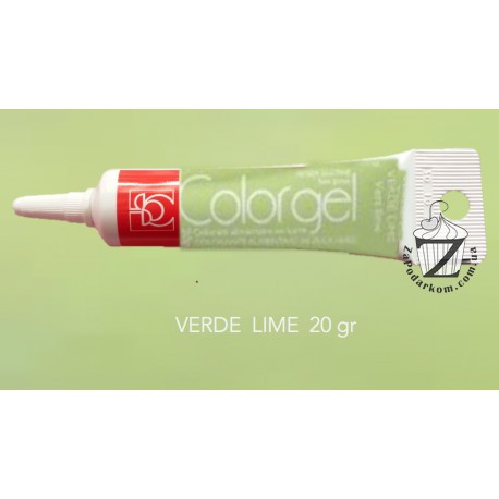 Modecor гелевый краситель Светло-Зеленый, 20 грамм (Verde Lime)