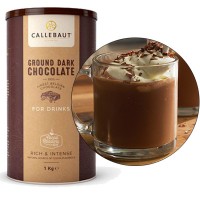 Callebaut Ground Dark Chocolate 50,1% натуральный темный шоколад для напитков, упаковка 1 кг