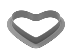 Силиконовая форма Динары Касько Balloon Heart cake 21 х 18 х 7 см
