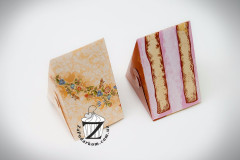 Коробка 15 х 11 х 9 см Орнамент для кусочка торта