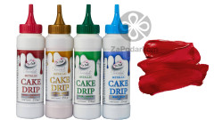Dr. Gusto обтічний шоколад Cake Drip бордовий металік, 250 гр
