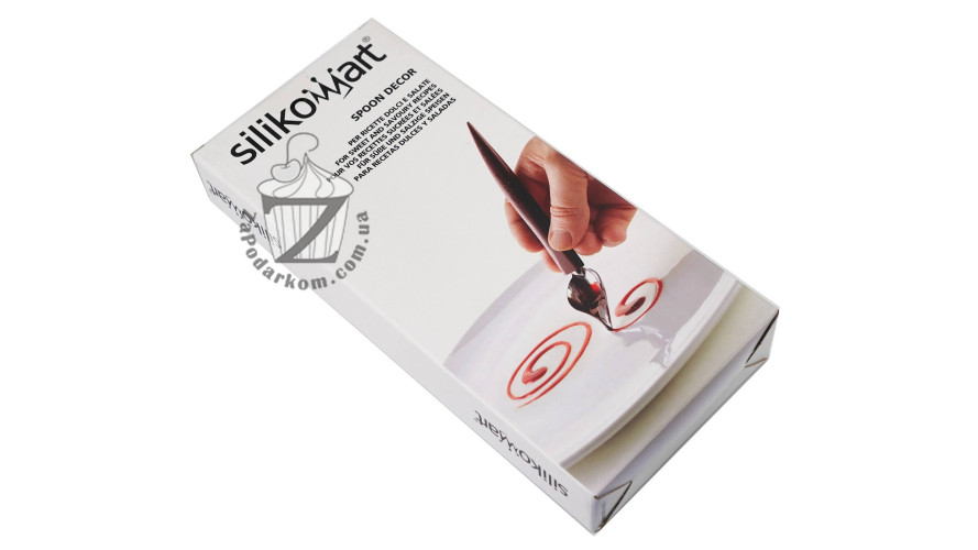 Silikomart ACC099 Ложка - перо для украшения блюд, набор из двух