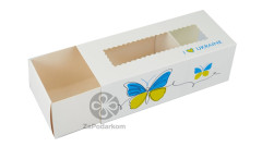 Коробка для макаронс 14,1 х 5,9 х 4,9 см I Love Ukraine