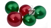 Желейные шарики микс Красные и Зеленые 4-6 см, 5 шт в упаковке