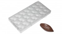 CW1798 Поликарбонатная форма для шоколада Какао боб 48 х 21 х 14,5 мм
