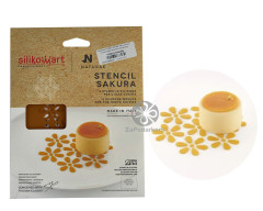 Silikomart STENCIL SAKURA Цветы Сакуры силиконовый коврик для декора (2 шт)