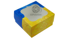 Коробка 17 х 17 х 9 см с окном Украина