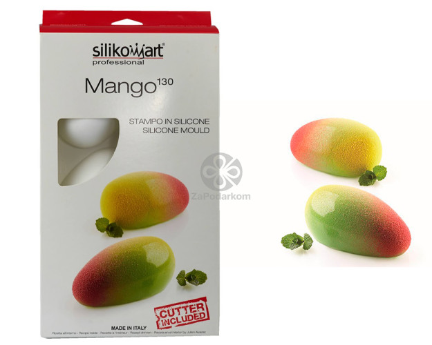 Silikomart MANGO 130 силіконова форма 6 осередків 93х57х42 мм з каттером