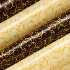 Трансфер для шоколада Золотые узоры 30 х 40 см, Modecor №4