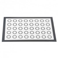 Silikomart FIBERGLASS with Circles силиконовый коврик с разметкой макаронс 59,5 х 39,5 см