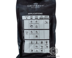 Callebaut 54,5% рецепт №811 натуральный темный шоколад в каллетах, упаковка 2,5 кг