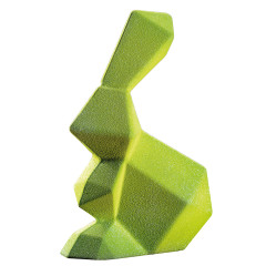 Pavoni KT185 Rocky Roger Rabbit Кролик граненый форма для шоколада 145х95х180 мм