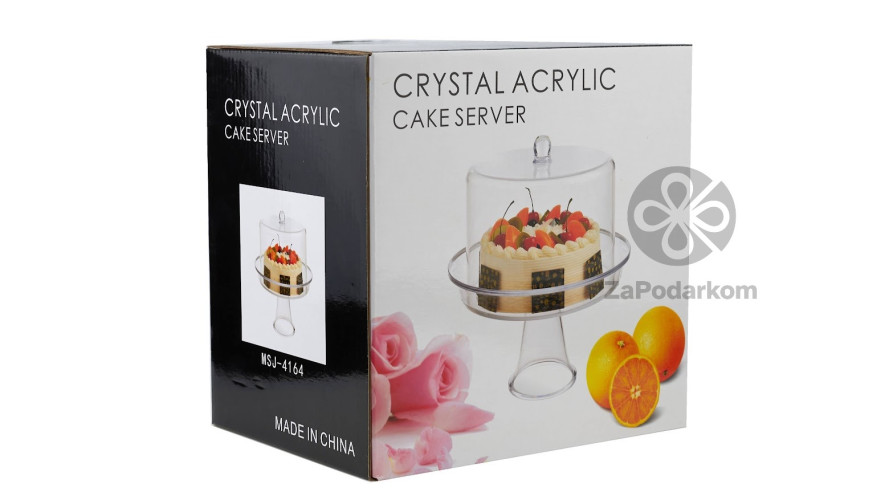 One Chef Подставка для торта акриловая с крышкой 25 × 19,5 см