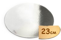 Подложка для торта круглая двусторонняя 1 мм (Украина) 23 см