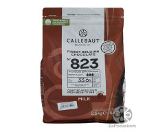 Callebaut №823 Select 33,6% натуральный молочный шоколад, упаковка 2,5 кг