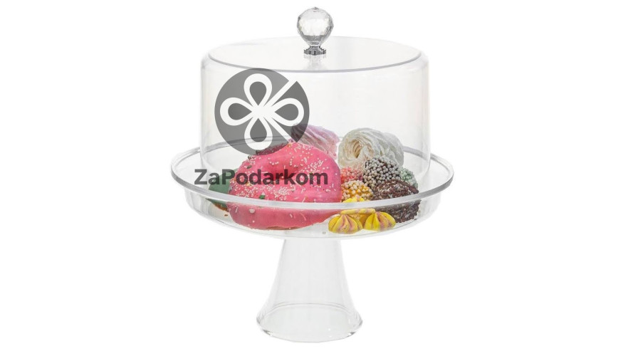 One Chef Подставка для торта акриловая с крышкой 35,5 × 30,5 см