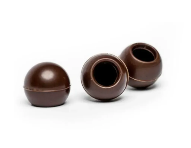 Smet Truffles Shells Dark корпусы для конфет из черного шоколада 55,7%, 504 шт