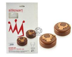 Silikomart CHABLON RUDOLPH Олень силиконовый коврик (2 шт)