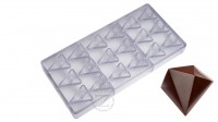 CW1754 Поликарбонатная форма для шоколада Кристалл 38 х 22 х 22,5 мм