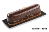 Silikomart Rectangle tray прямоугольная подложка под десерт 140х40 мм